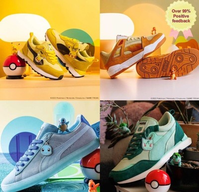 PUMA x POKEMON 2022 Pikachu Bulbasaur Charmander Squirtle Sneaker US5-12