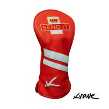Image of Krave Send It Driver Headcover Red - Novelty Plush Lined Golf Club Cover