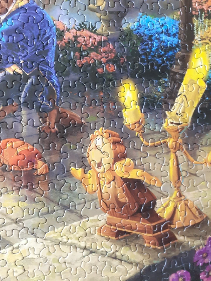 Thomas Kinkade Complete Beauty and the Beast Falling in Love 1000 Piece Puzzle - Image 3 of 4