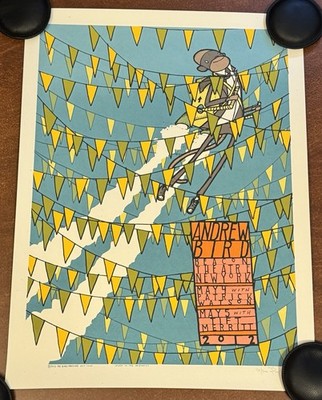Jay Ryan Art Print Andrew Bird Poster 2012 Beacon Theatre Concert S/# 300 Wilco
