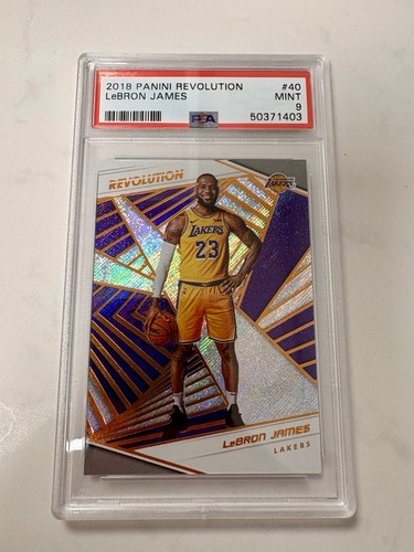 2018 Panini Revolution LeBron James #40 Los Angeles Lakers PSA Mint 9