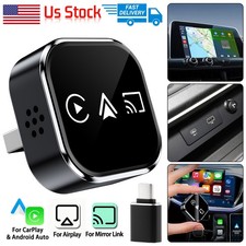 4-IN-1 For Carplay Adapter Wired to Wireless CarPlay Android Auto Mirror Link