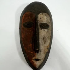 Vintage Lukwakongo Passeport African Lega Tribal Mask Wooden Bwami Wall Decor