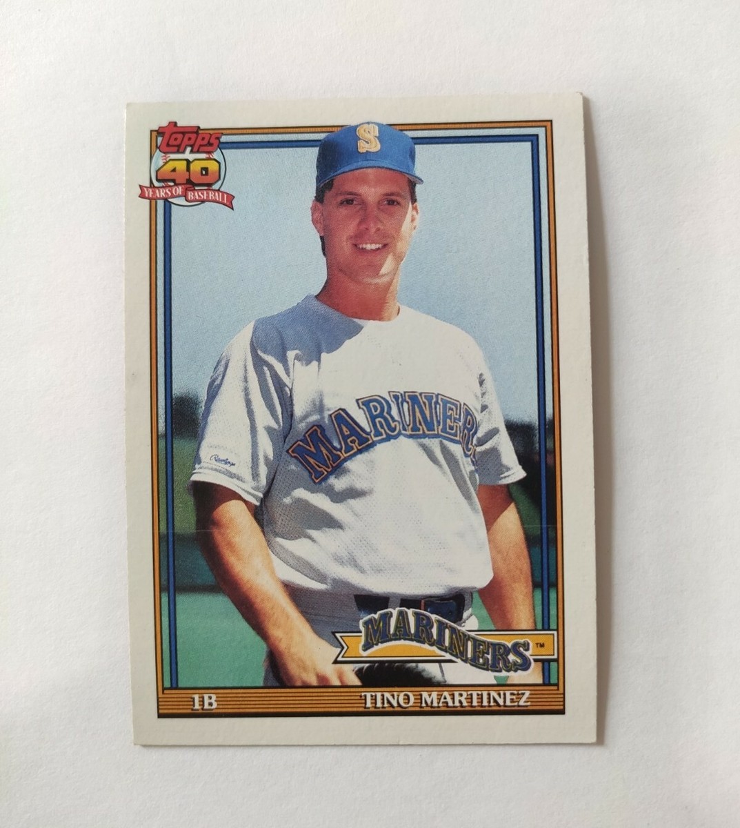 1991 Topps Baseball Card #482 Tino Martinez Seattle Mariners