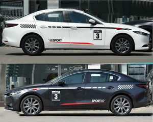 Graphics Vinyl Car Sticker Sport Decal Fit For Mazda 3 Waist Line Stripe 2 Sides Ebay