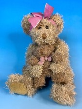 Vintage Russ Berrie "Marmie" Plush 9" Sitting Teddy Bear w/ Baby Cub Tag