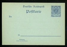 Postal Stationery H&G #42b Germany postal card 1900 Vintage