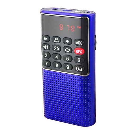 Mini Radio Digital Recargable Reproductor de Música MP3 FM USB SD Altavoz Tarjeta Portátil - Imagen 17 de 19