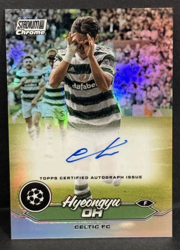 2023-24 Topps Chrome Stadium UCC Celtic Hyeongyu Oh Auto Refractor