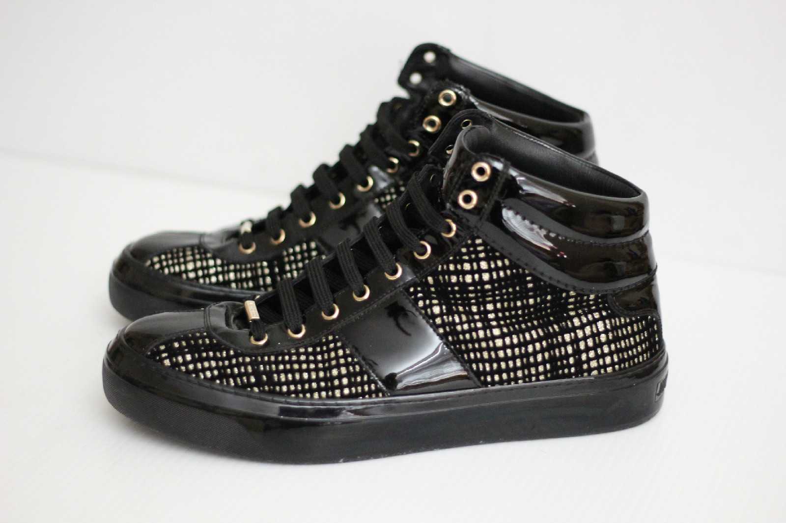 glitter high top trainers
