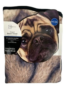 pug towel walmart