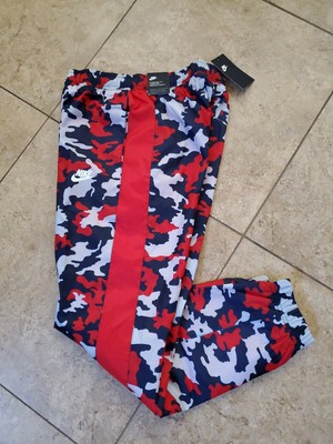 nike men's sportswear woven camo track pants