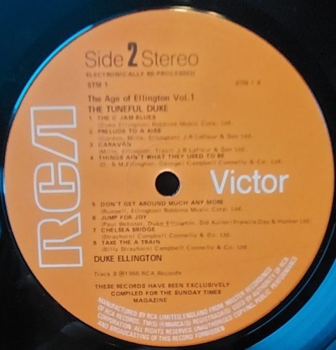 DUKE ELLINGTON TRIPLE LP THE AGE OF ELLINGTON RCA VICTOR ORANGE LABEL 1981 - Picture 2 of 2