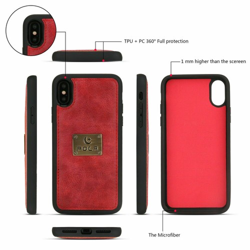 Zipper Detachable Wallet Card Leather Purse Case For iPhone 6-12 14 15 16ProMax - Picture 6 of 47