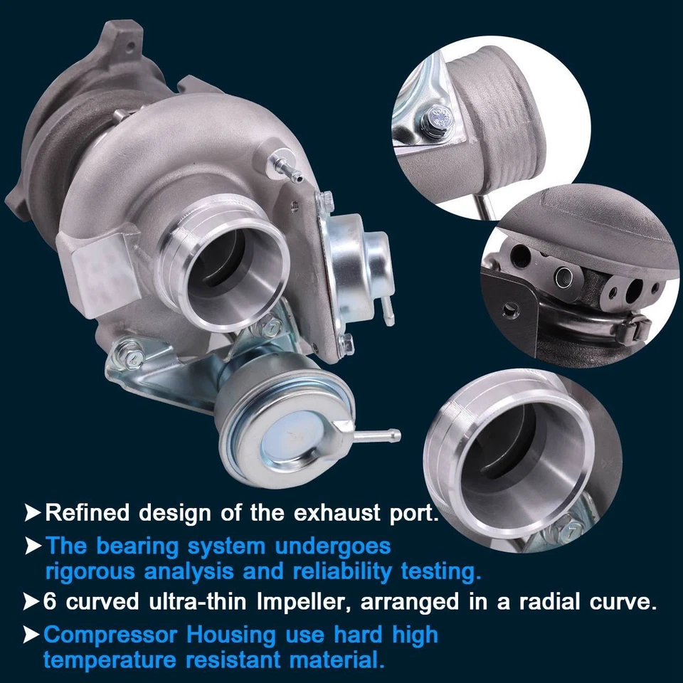 Turbocompresor PARA Volvo C70 S60 S60 S70 V70 2.4L CSW 9454562 N2P25LT Foto 3 de 4