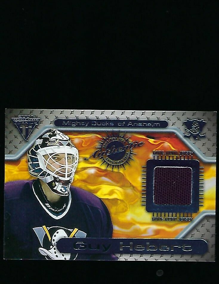 2001 Pacific Trading Titanium Game Worn Jersey Guy Hebert
