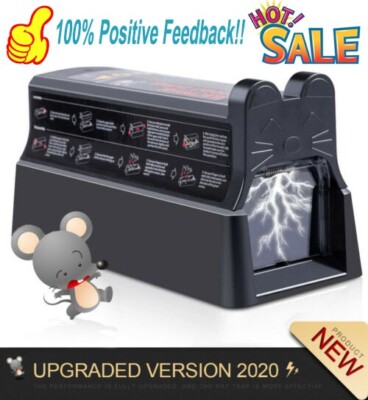 Upgrade Electronic Mouse Trap Victor Control Rat Killer Electric Rodent Zapper