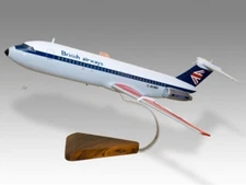 BAC 111 British Airways Desk Wood Airplane New Model Small Scale 1/100