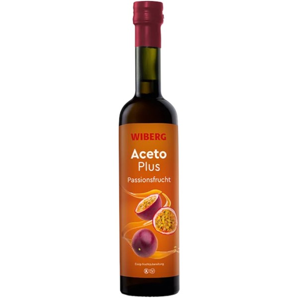 Acetoplus Passionsfrucht Essig Fruchtzubereitung 0,5L - Wiberg (36,48 Eur/L)-image