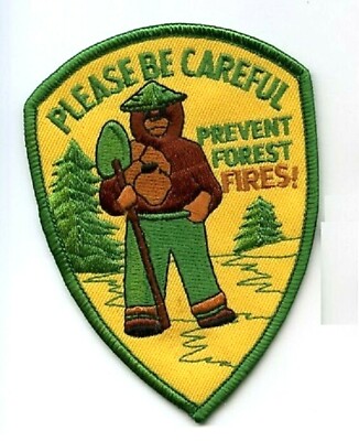 US Forest Fire Fighting Vorbeugen Wildfire Aufnäher - Smokey Bear Bitte Be