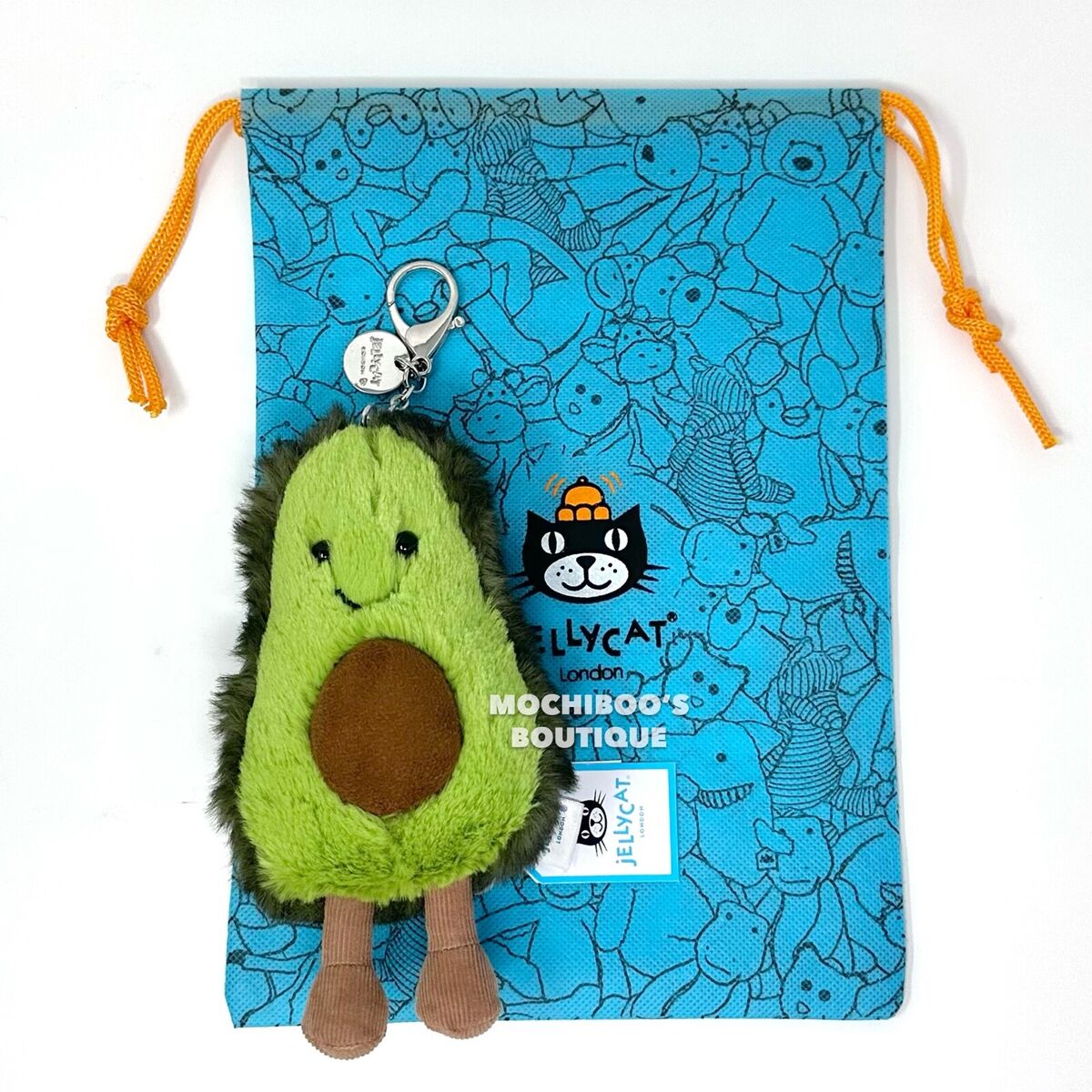 NWT Jellycat Amuseable Avocado Bag Charm Soft Plush Toy RARE NWT Jellycat Amuseable Avocado Bag Charm Soft Plush Toy RARE