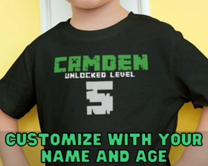 minecraft birthday shirts