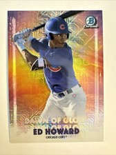 2021 Bowman Chrome Ed Howard Dawn of Glory Mojo Refractor #DG-6 Chicago Cubs