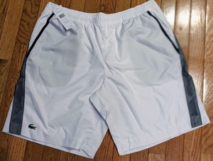 mens navy lacoste shorts