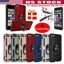NEW Shockproof Case for Apple iPod Touch 5th 6th 7th Gen 2pcs Screen Protectors