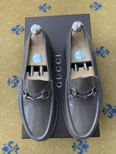 Gucci Rubber Jelly Horsebit Buckle Grey Shoes Loafers Mens UK 7 US 8 EU 41