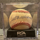 TED WILLIAMS PSA/DNA with LOA and LOG Authentic Signed Autograph MLB Baseball VF