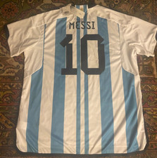 ARGENTINA ADIDAS ORIGINAL 2022 WORLD CUP FAN STADIUM AEROREADY JERSEY 3XL MESSI
