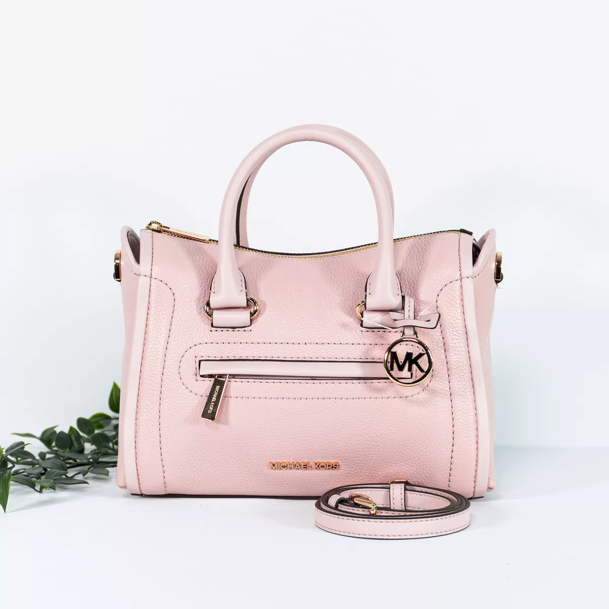 Michael Kors Carine Soft Pink Leather Satchel 