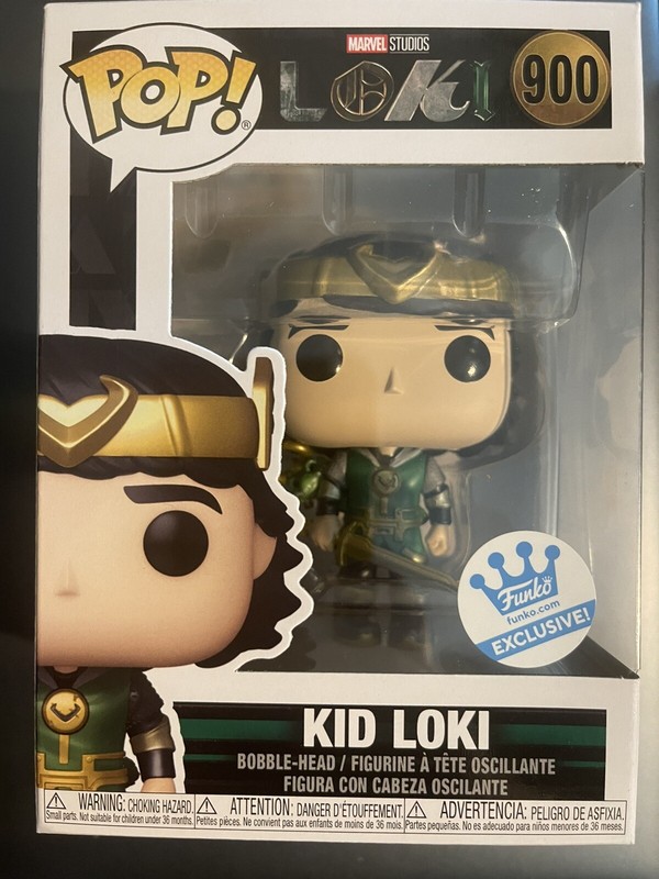 Funko Pop! KID LOKI Metallic Funko Shop Exclusive Marvel #900 (RARE - SOLD OUT!)