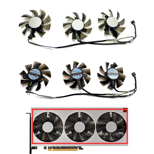 FD8015H12S Lüfter für Sapphire/ASUS/XFX/Dylan/MSI AMD Radeon VII Grafikkarten