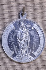 Medaille der Reparierenden Jungfrau. Ora pro nobis. Aluminium. Medaille Jungf...