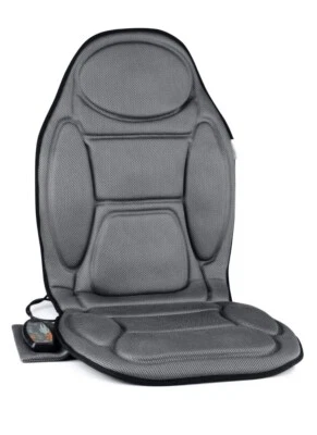 Car Home Office Lumbar Heated Mat Vibrating Massager MEDIVON Seat Cover Grey