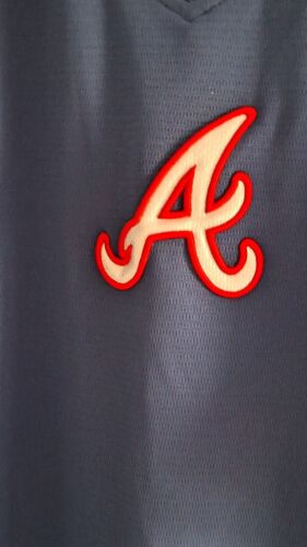 MLB Atlanta Braves Baseball Pullover (2870HT) Jersey Size L Clean - Picture 4 of 18