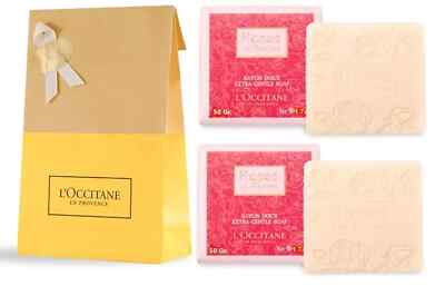 2 PC L'Occitane En Provence ROSES et REINES Extra Gentle Soap Duo 2 X 1.7 OZ NIB