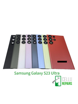 Back Glass Cover replacement for Samsung S23 and S23 Ultra with Camera Lens