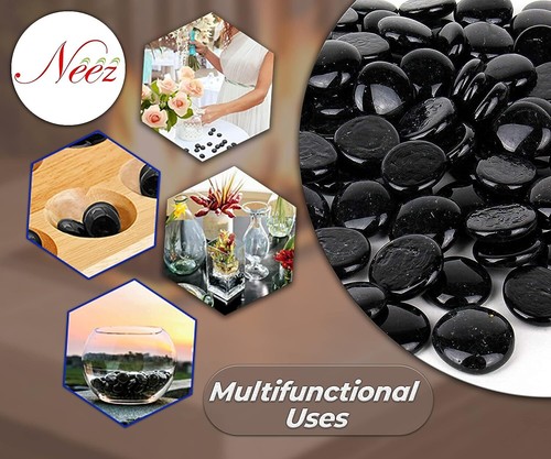 Glass Pebbles Beads Button Vase Wedding Mosaic Decorative Garden 70-170 Pcs UK - Picture 15 of 46