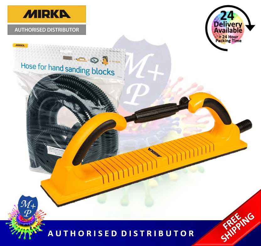 Mirka Flexible Hand Sanding File Block 70mm x 400mm Dust Exttraction Hose