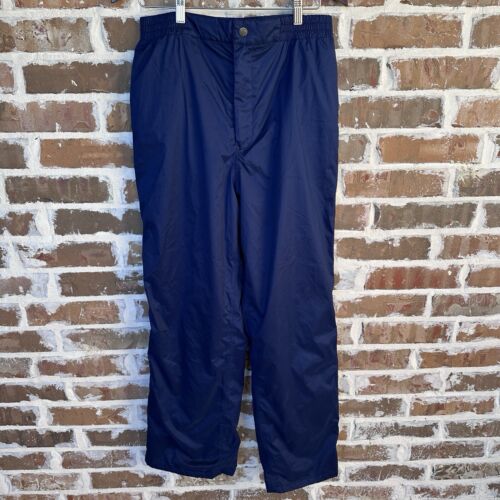 Sunice Rain Pants Men's 32 x 30 Blue Golf Adjustable Ankle Zip Leg Elastic Waist
