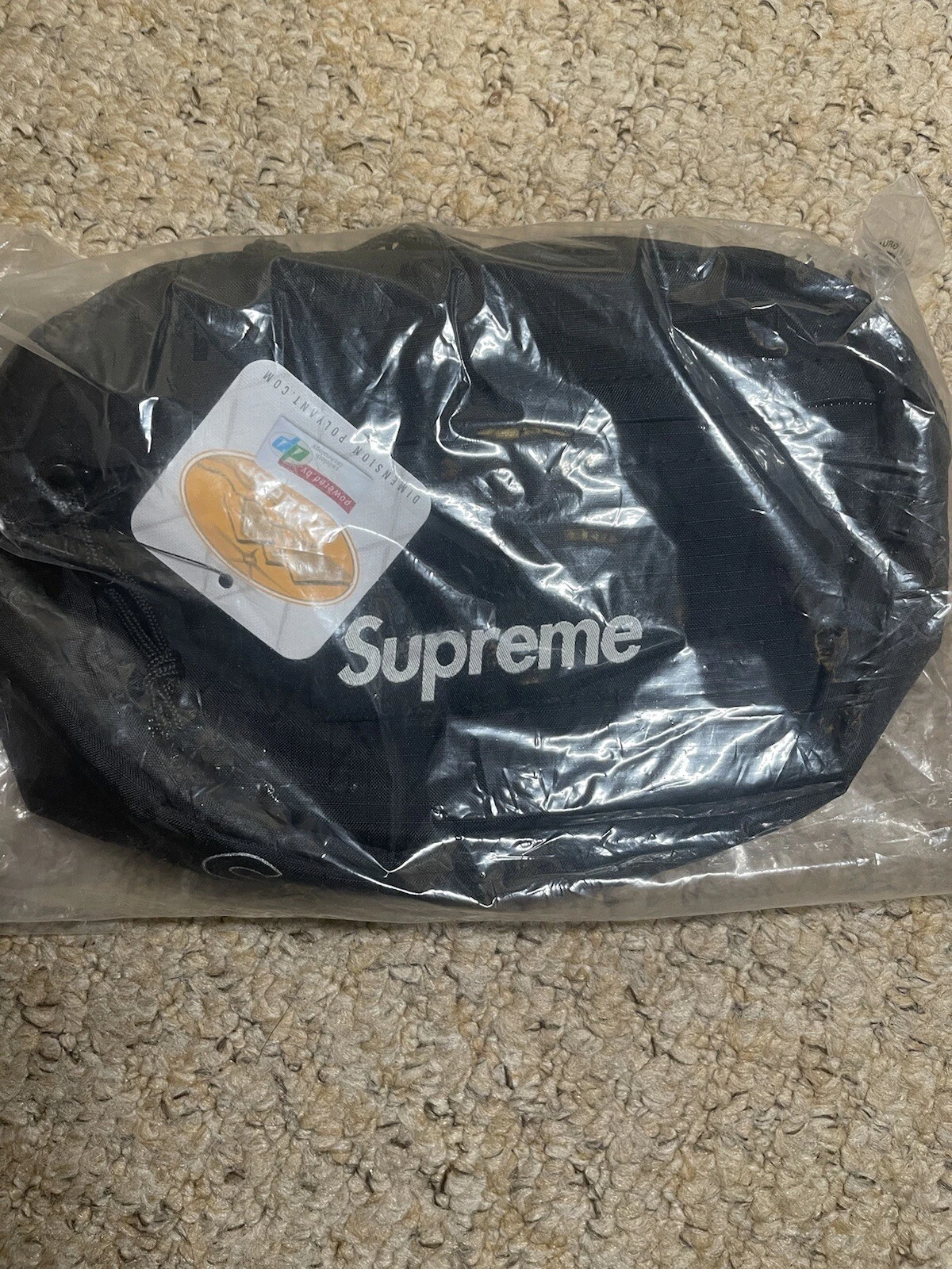 Sac taille Supreme noir FW18 rare