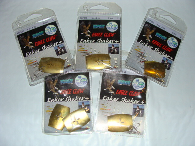 Lot De 5 Paquets De Cuillères Vibratoires Eagle Claw ESP102 - Laiton, Pour Pêche