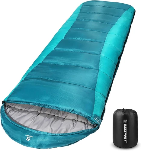Bessport Winter Schlafsack Leicht, Wasserdicht -8°C bis 15°C für Camping, Tre...
