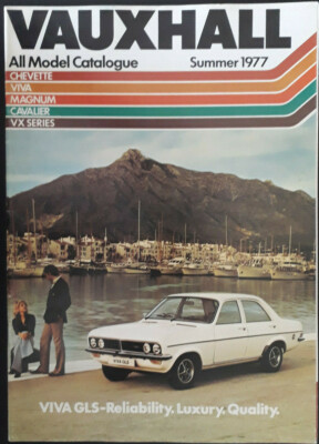 Vauxhall Range Prospekt Sommer 1977 - Chevette Viva Magnum Cavalier VX Serie