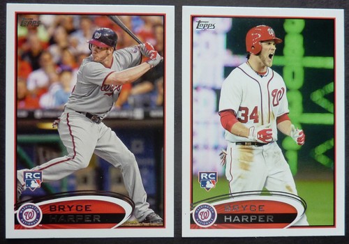 2012 Topps Baseball Complete Set 1-661 with both Harper cards. - Picture 2 of 12