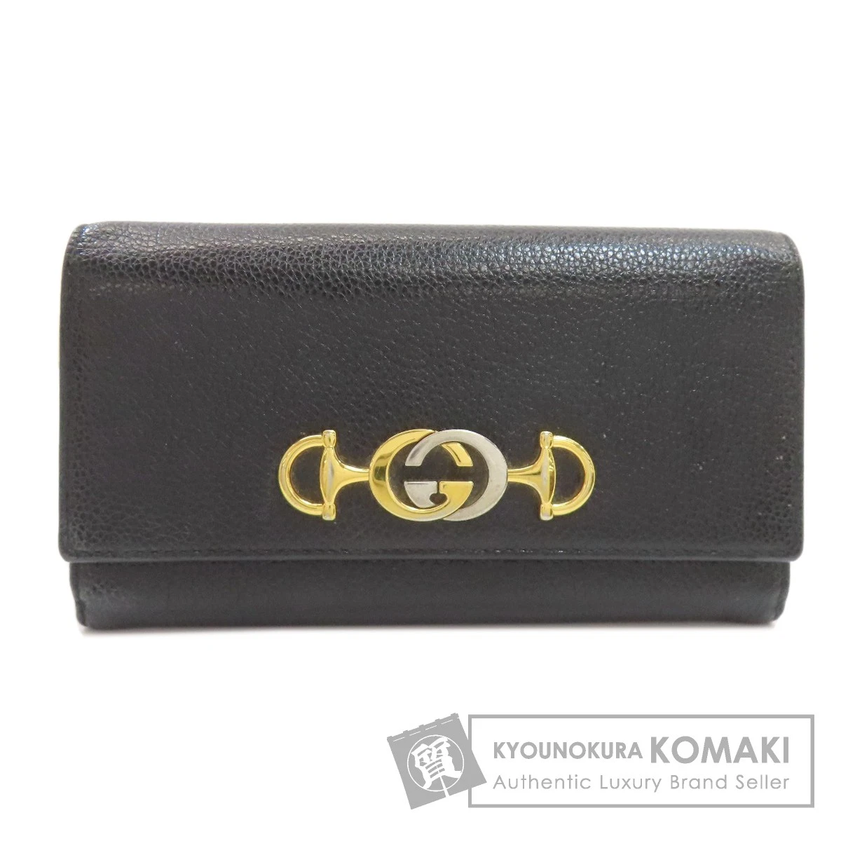 Gucci — GUCCI 573612 Zumi Continental Wallet Long Wallet (with Coin Pocket) Leather Ladi