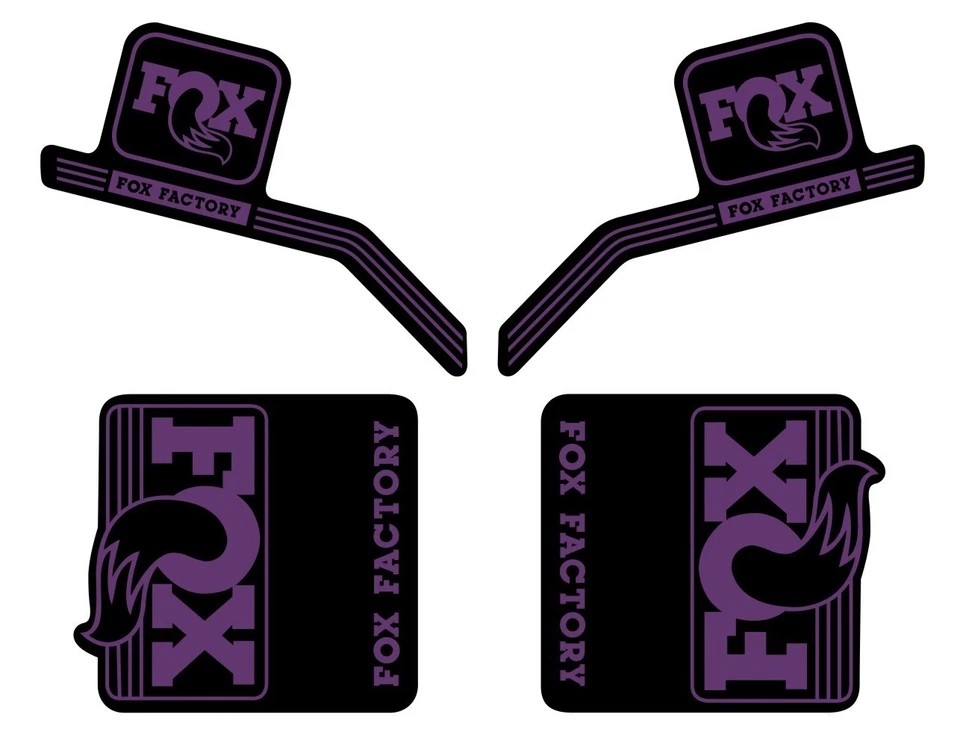Fox Heritage 2017 horquillas suspensión y amortiguadores calcomanía pegatina kit adhesivo púrpura Foto 2 de 3